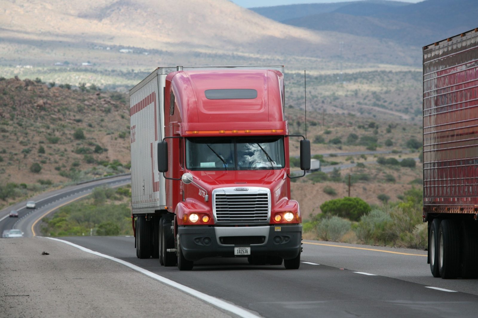 Hakimi Logistics prime mover hauling freight on the open road